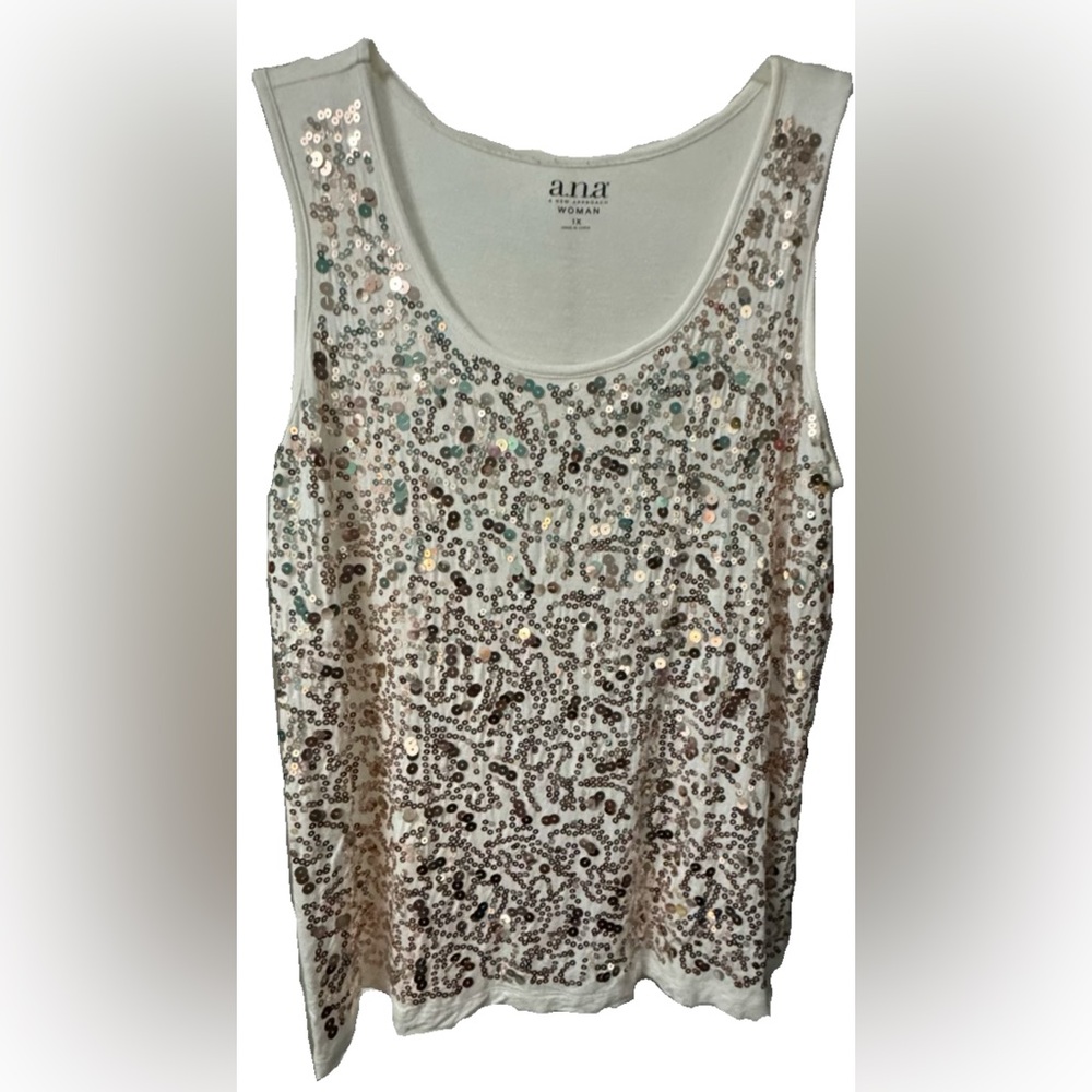 a.n.a Sequin Embellished Sleeveless Top